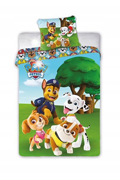 NO BRAND Lenjerie de pat din bumbac pentru copii 140X200 Paw Patrol 352