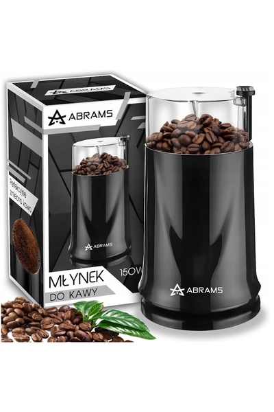 NO BRAND Râșniță electrică Abrams Black 150 W pentru măcinat cafea 50 g