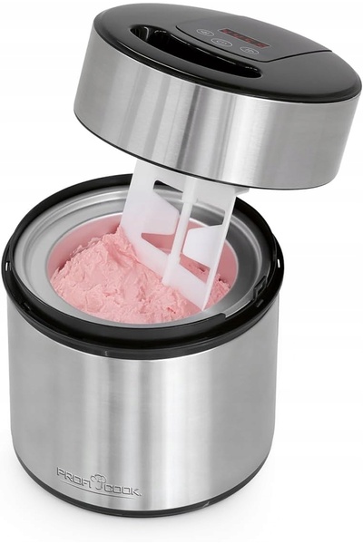 NO BRAND Aparat de făcut înghețată 1.8 L, mașină de sorbet și iaurt înghețat ...