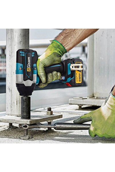 NO BRAND Cheie de impact fără fir, fără perii, de 1800Nm! 20V 2X3.0Ah, pe roț...