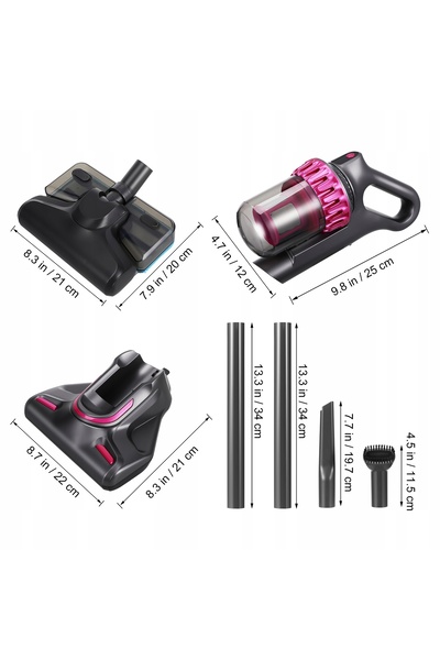 NO BRAND Aspirator fără fir, aspirator vertical 5-în-1 pentru podele din lemn...
