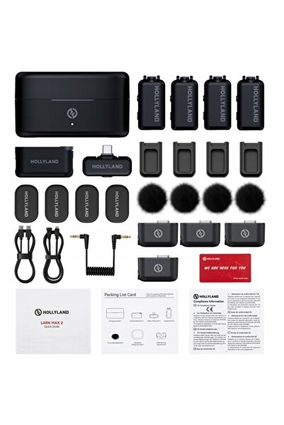 NO BRAND Hollyland LARK MAX 2 Combo Versiune pentru 4 Persoane cu Camera RX +...