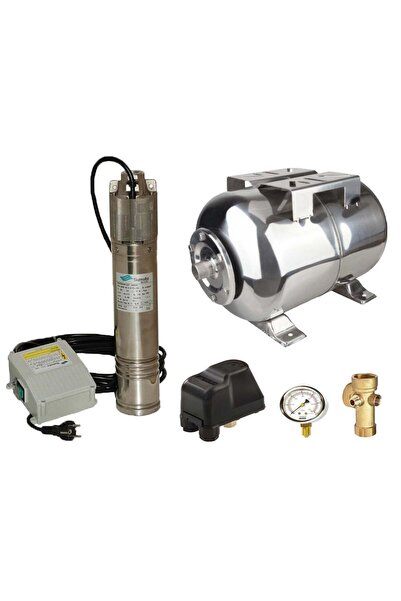 Sumoto Kit complet pentru uz casnic, pompă submersibilă ONKM150/24, rezervor ...