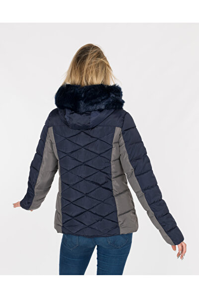 NO BRAND Geacă parka de iarnă călduroasă pentru femei, cu glugă, căptușită, 6...