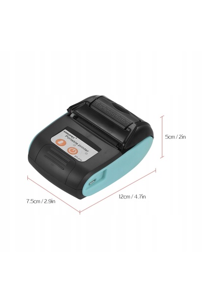 NO BRAND Imprimantă termică portabilă Bluetooth, mini imprimantă termică pent...