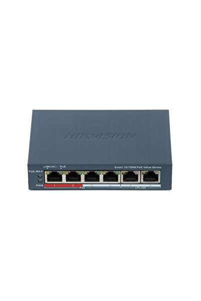 Hikvision SWITCH POE DS-3E1106P-EI/M 4 PORTURI