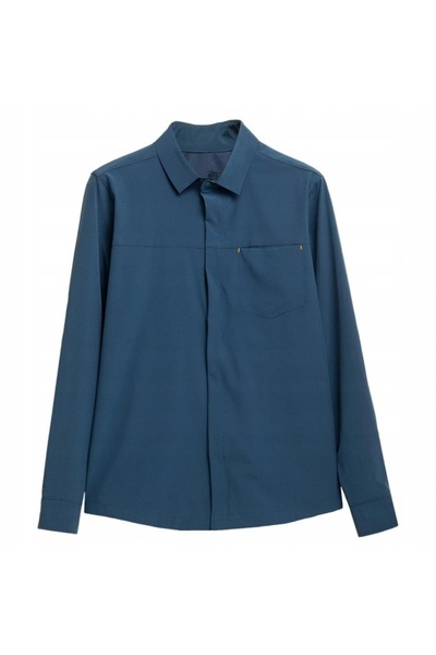 NO BRAND 4f kdm060 l21 cămașă de trekking pentru bărbați |   turistic denim S