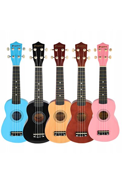 NO BRAND Ukulele Soprano din lemn roz de 21 de inci pentru copii, educativ, p...