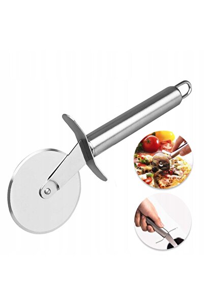 NO BRAND Tigăi de pizza rotunde, spatulă cu mâner, mari, din oțel inoxidabil,...