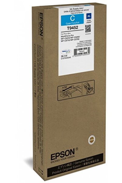 NO BRAND Cerneală nouă T9452 pentru Epson Workforce Wf-C5210Dw Wf-C5215Dw Wf-...
