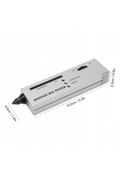 NO BRAND Tester profesional cu LED pentru diamante, afișaj LCD