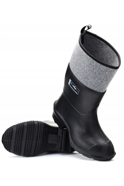 NO BRAND Pantofi din piele, cu talpă de cauciuc EVA, Rancho, negri, 43