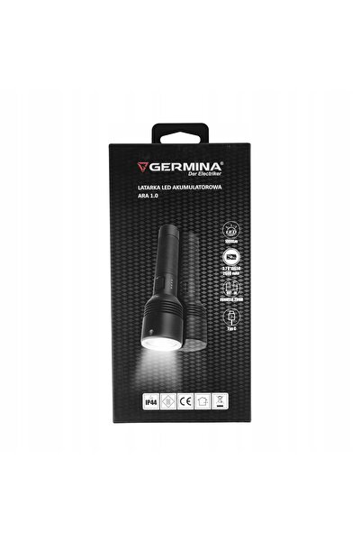 NO BRAND Lanterna LED Portabilă 1000Lm Acumulator 1x18650 Zoom+SOS IP44 Germina