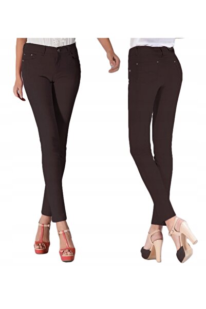 NO BRAND Pantaloni subțiri de damă skinny, din bumbac + elastic, pentru primă...