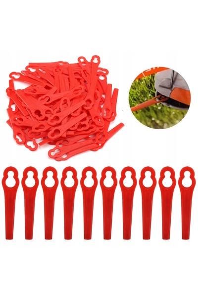 NO BRAND 100x Lame pentru Trimmer de Gazon, Lame din Plastic pentru Mașina de...