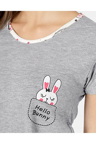 NO BRAND Pijamale subțiri de damă, set din bumbac, tricou și pantaloni scurți...