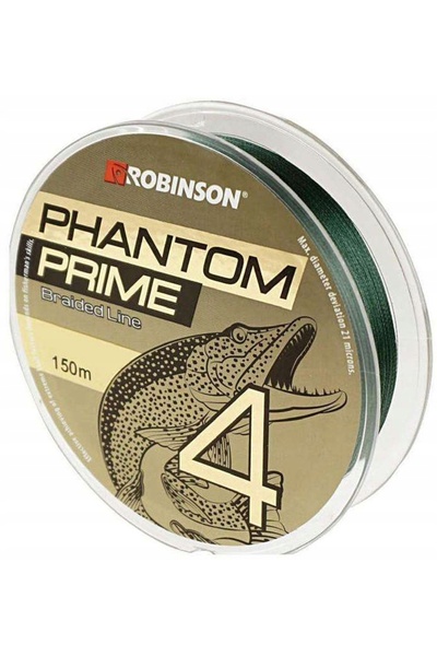 NO BRAND Fir împletit Robinson Phantom Prime X4 0,18 mm X 150 m Verde închis