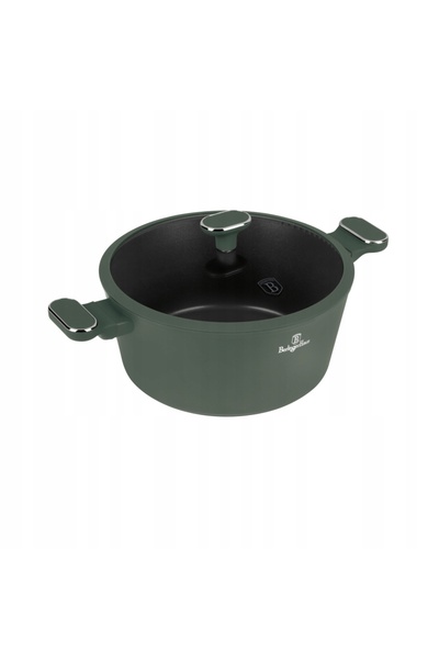 NO BRAND Oală cu capac de 28 cm din colecția Berlingerhaus Bh-8202 verde mat