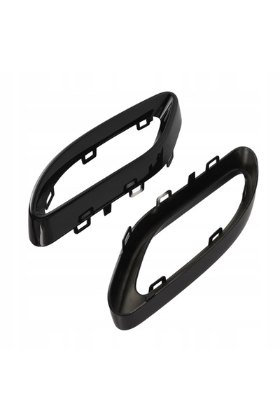 NO BRAND 2 X Ornament eșapament Negru Lucios pentru Benz C-Class W205 Sedan Amg