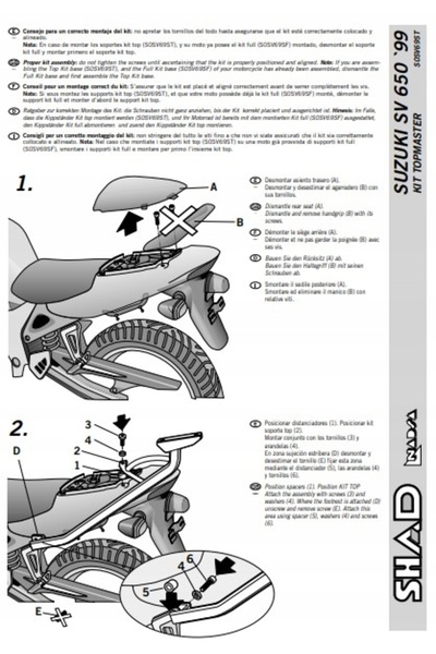NO BRAND Suport portbagaj spate pentru Suzuki SV 650