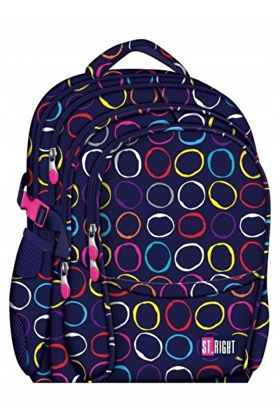 NO BRAND Rucsac școlar cu multiple compartimente St. Right Hoops Multicolor 23 L