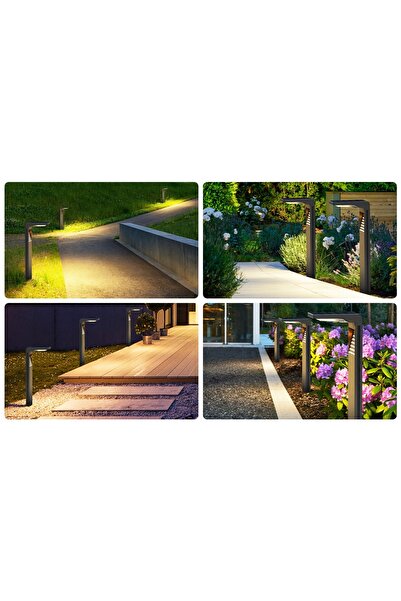 NO BRAND 4 bucăți Lămpi solare LED pentru stâlpi de grădină, lumini cu țăruș,...