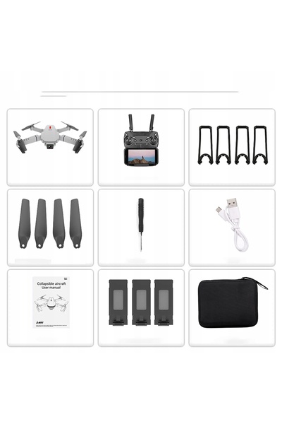 NO BRAND Dronă Jucărie Ls-E525 Reglabilă 4K 2 Camere Motoare cu Perii 15 Min ...