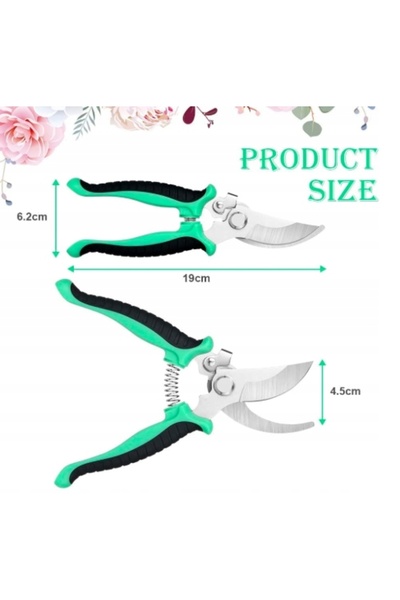 NO BRAND Foarfecă de grădinărit pentru însămânțare 19 cm + Mănuși Oțel inoxid...