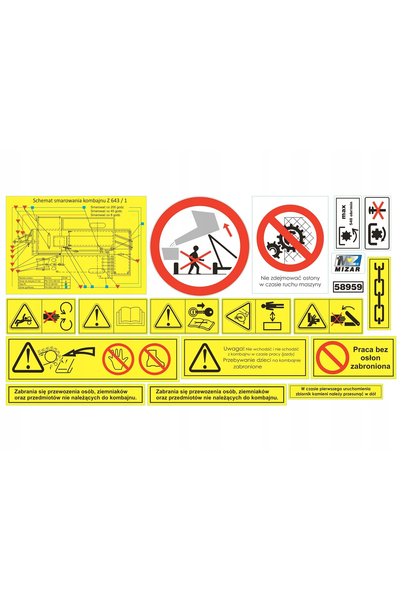 NO BRAND Autocolante pentru mașina de recoltat cartofi Bolko Z 643/1