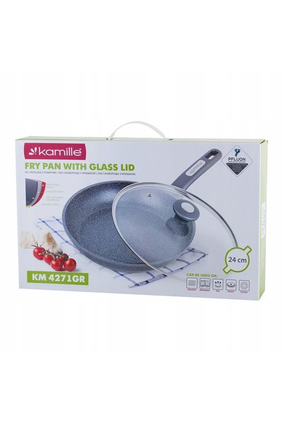 NO BRAND Tigaie Tradițională Kamille 24 cm Granit 4271 Gr