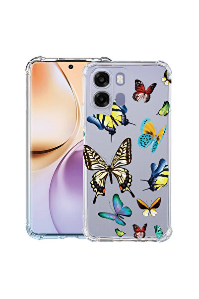 bestcase Intelli ®   Husă Antișoc pentru OPPO A6 / A6X / A6S, Fluturi în culo...