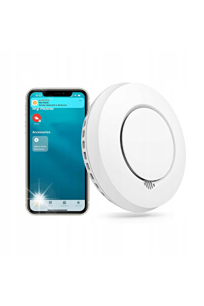 Meross Home Detector de fum inteligent de înaltă precizie cu Wi-Fi Meross Gs5...