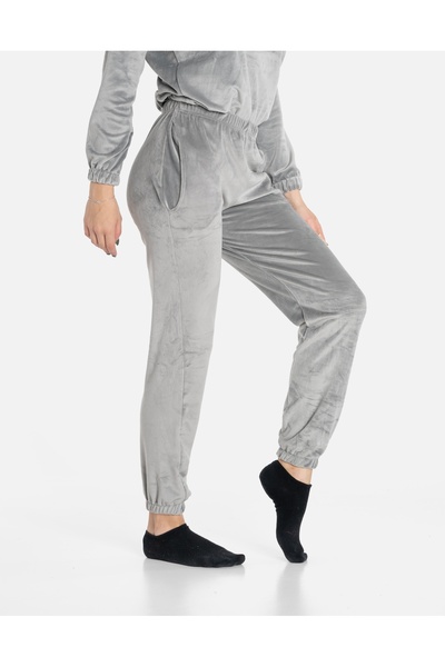 NO BRAND Set de trening călduros pentru femei, din velur, bluză și pantaloni ...