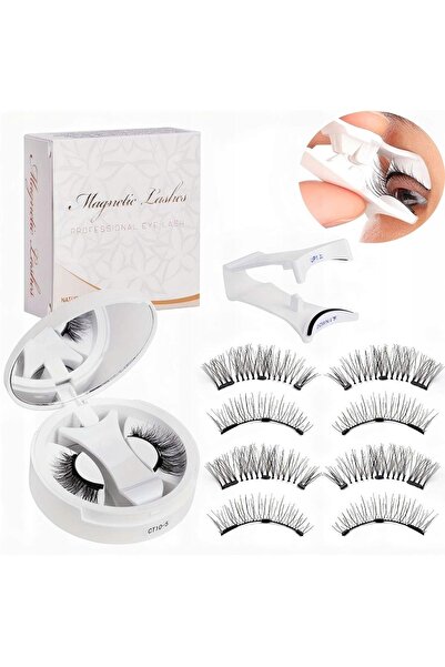 NO BRAND Gene magnetice 2 în 1 + Aplicator |   Fără adeziv |   Aspect natural