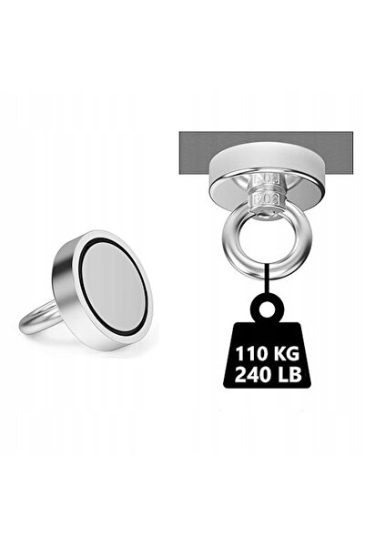 NO BRAND Suport magnetic de neodim de 110 kg, 2X Magneți de pescuit magnetici...