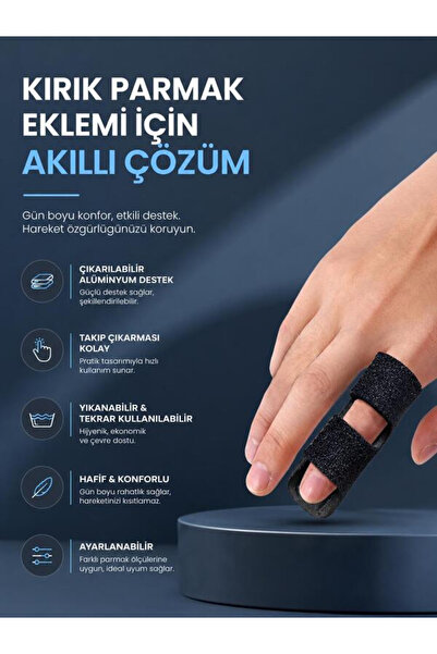 Ankaflex 2’li Set El Parmak Ateli İşaret parmak artrit tendinit şişlik çekiç Parmak Orta Parmak Tüm parmaklar için Atel Destek