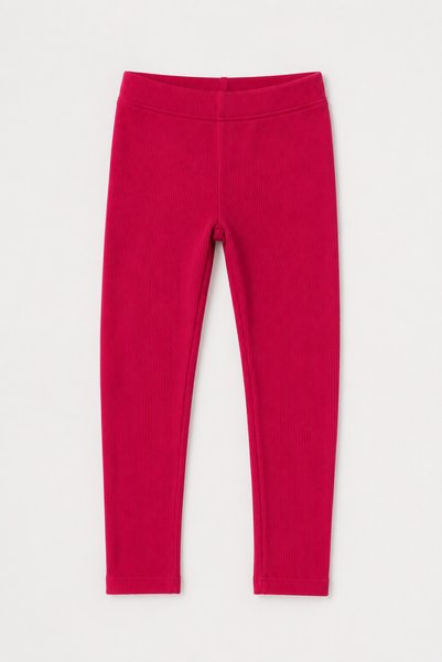 SAYDAMODA Pink Ribbed Winter Girls' Tights