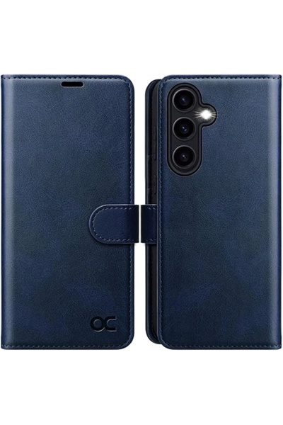 NO BRAND Husă din piele tip portofel Ocase cu protecție RFID pentru Samsung G...