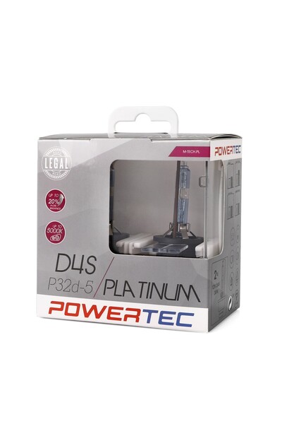 NO BRAND Bec Xenon Zarnik D4S Powertec Platinum +130% 5000K M-Tech Duo Box 2 ...