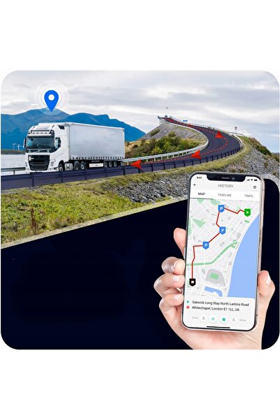 NO BRAND Mini Tracker GPS Magnetic pentru Urmărire Vehicule, Aplicație Web, S...