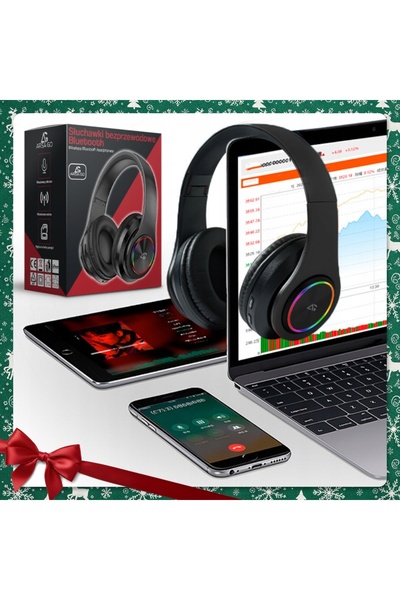 NO BRAND Căști Bluetooth RGB B39 wireless on-ear cu microfon pentru copii