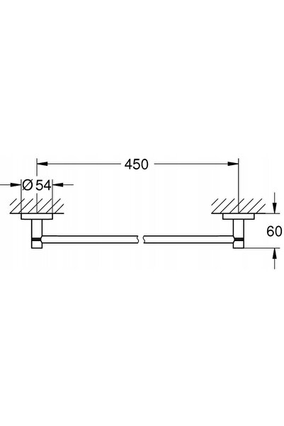 NO BRAND Suport prosoape de baie Essentials Grohe 40688A01
