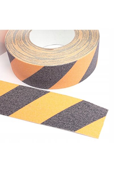 NO BRAND Bandă antiderapantă Galben Negru 100mm X 18m Autoadezivă