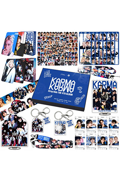 NO BRAND Set cadou album Stray Kids: Breloc și autocolante - Ediție limitată