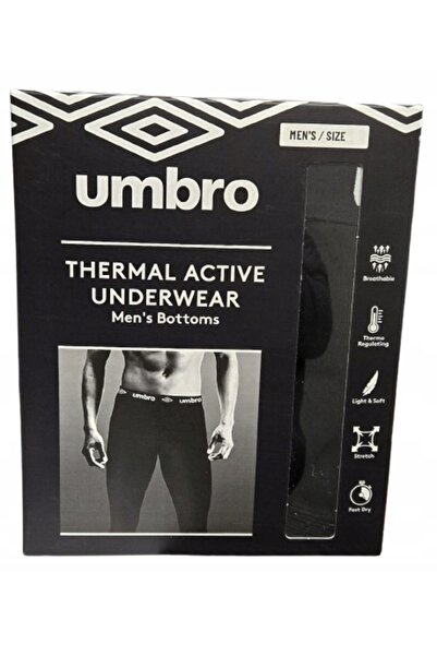 NO BRAND Colanți termici Umbro pentru bărbați, mărimea XL, negri