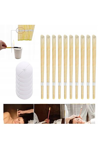NO BRAND 24 bucăți lumânări tip scoică de ureche + bază