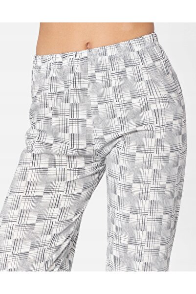 NO BRAND Pijamale de damă, set din bumbac, bluză cu mânecă lungă + pantaloni ...