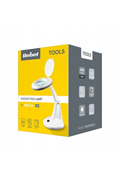 NO BRAND Lampă de lucru cu lupă cosmetică 30x LED 5dpi 6W 6500K reglabilă Rebel