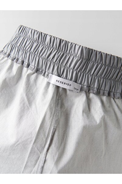 NO BRAND Pantaloni jogger gri, cu buzunare cargo la modă, talie elastică, res...