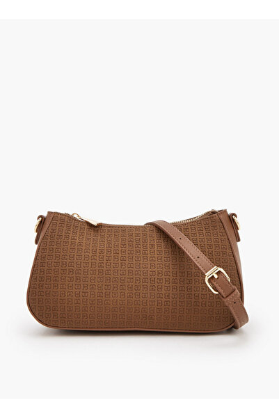 Flora Bella by Shoexpress Embossed Crossbody Bag with Zip Closure